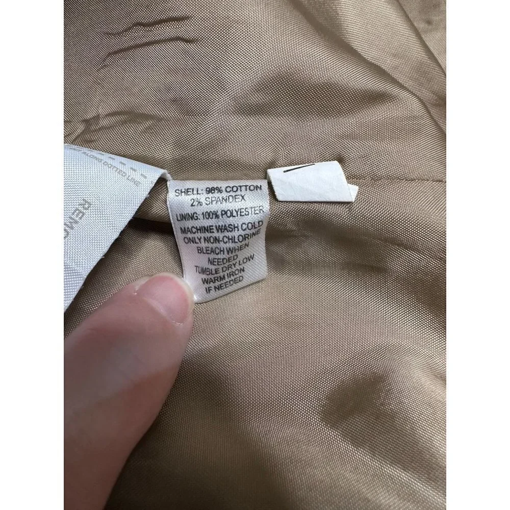 Loft, tan‎ color A-line skirt with double slit in back, size 4